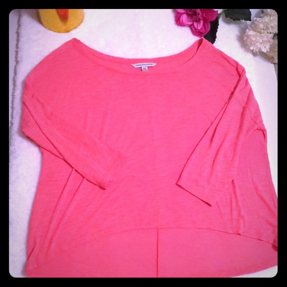 American Eagle Outfitters Pink High low Top - Picture 3 of 4